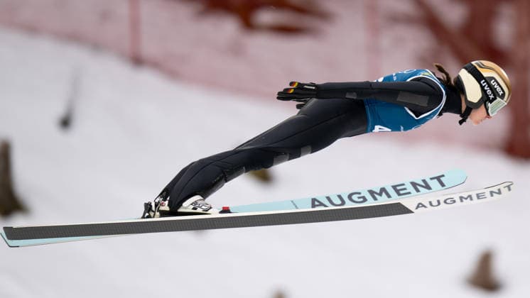 OLYMPICS - Winter Olympic Games, Olympische Spiele, Olympia, OS Milano Cortina 2026 PREDAZZO,ITALY,14.FEB.26 - OLYMPICS, Ski jumping, Skispringen, Ski, nordisch - Winter Olympic Games Milano Cortina 2026, large hill, women, training. Image shows Selina Freitag (GER).  GEPAxpictures xOliverxLerch