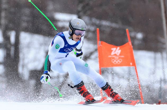 OLYMPICS - Winter Olympic Games, Olympische Spiele, Olympia, OS Milano Cortina 2026 BORMIO,ITALY,14.FEB.26 - OLYMPICS, ALPINE SKIING - Winter Olympic Games Milano Cortina 2026, giant slalom, men. Image shows Lucas Pinheiro Braathen (BRA).  GEPAxpictures xWolfgangxGrebien