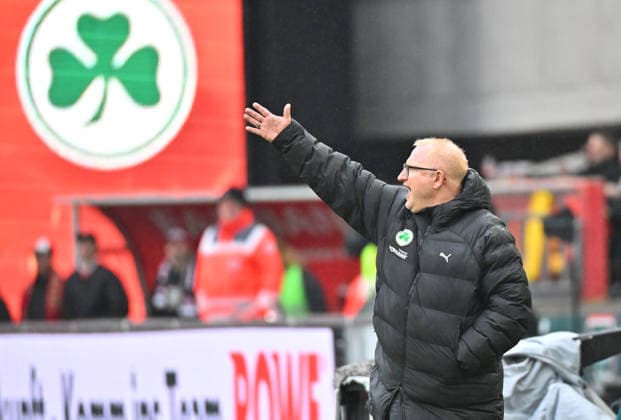 14.02.2026 - Fussball - Saison 2025 2026 - 2. Fussball - Bundesliga - 22. Spieltag: 1. FC Kaiserslautern FCK ( Rote Teufel ) - SpVgg Greuther Fürth SGF ( Kleeblatt ) - Sportfoto Zink MeZi - xmexzix - DFL regulations prohibit any use of photographs as image sequences and or quasi-video - only for editorial use - Heiko Vogel ( Trainer SpVgg Greuther Fürth )
