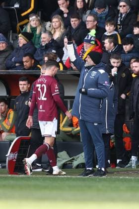 Referee Mr Lewis Smith gives Freddie Potts of West Ham United a red card and he leaves the field Burton Albion v West Ham United, Emirates FA Cup, Fourth Round, Football, Pirelli Stadium, Burton upon Trent, UK - 14 Feb 2026Burton upon Trent Pirelli Stadium United Kingdom EDITORIAL USE ONLY No use with unauthorised audio, video, data, fixture lists, club league logos or live services. Online in-match use limited to 120 images, no video emulation. No use in betting, games or single club league player publications. Copyright: xRyanxBrowne Shutterstockx 16608141bc