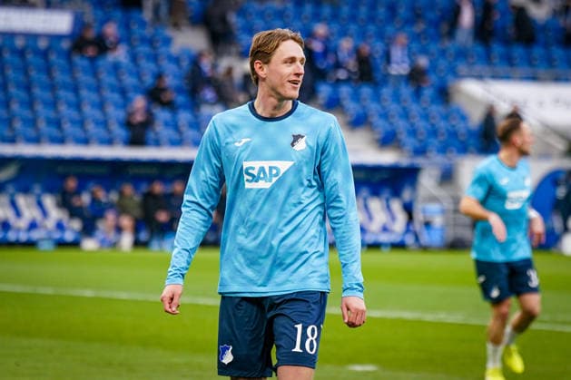 Deutschland: Fussball Bundesliga 2025 2026, 22. Spieltag - TSG Hoffenheim vs SC Freiburg - PreZero Arena (Sinsheim): Wouter Burger (TSG Hoffenheim, 18) *** Germany Bundesliga 2025 2026, Matchday 22 TSG Hoffenheim vs SC Freiburg PreZero Arena Sinsheim Wouter Burger TSG Hoffenheim, 18 Copyright: xJOERANxSTEINSIEKx