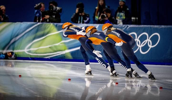 MILAN- quarterfinals of the Team Pursuit at the Olympic Games, Olympische Spiele, Olympia, OS in the women s category Joy Beune, Marijke Groenewoud and Antoinette Rijpma-De Jong will skate Milano Speed skating, Eisschnelllauf Stadium Olympic Winter games, Winterspiele,Spiele, Summer games Milan Cortina 2026 ROBIN UTRECHT ANP netherlands out - belgium out xVIxxIVx 550678592 originalFilename: 550678592.jpg