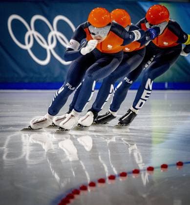 MILAN- quarterfinals of the Team Pursuit at the Olympic Games, Olympische Spiele, Olympia, OS in the women s category Joy Beune, Marijke Groenewoud and Antoinette Rijpma-De Jong will skate Milano Speed skating, Eisschnelllauf Stadium Olympic Winter games, Winterspiele,Spiele, Summer games Milan Cortina 2026 ROBIN UTRECHT ANP netherlands out - belgium out xVIxxIVx 550678681 originalFilename: 550678681.jpg