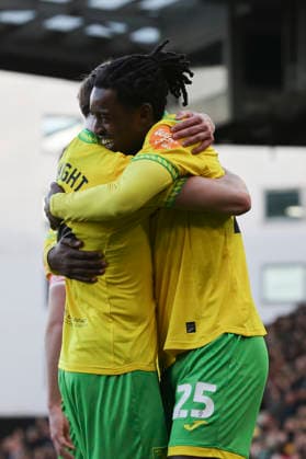 Norwich City v West Bromwich Albion Emirates FA Cup Paris Maghoma of Norwich celebrates scoring his side™s 1st goal during the Emirates FA Cup Fourth Round match at Carrow Road, Norwich 14 02 2026 Commissioned for use in Newsquest Norfolk titles only. All other titles fees apply. UK Newspapers OUT Copyright: xPaulxChestertonx FIL-22967-0075