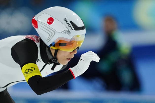 Team Japan competing for the Olympic Speed skating, Eisschnelllauf Women s Team Pursuit Quarterfinals for the Milano Cortina 2026 Winter Olympics, in Milan (Italy) February 14, 2026 (Photo Claudio Furlan LaPresse)  Copyright: xClaudioxFurlan LaPressex