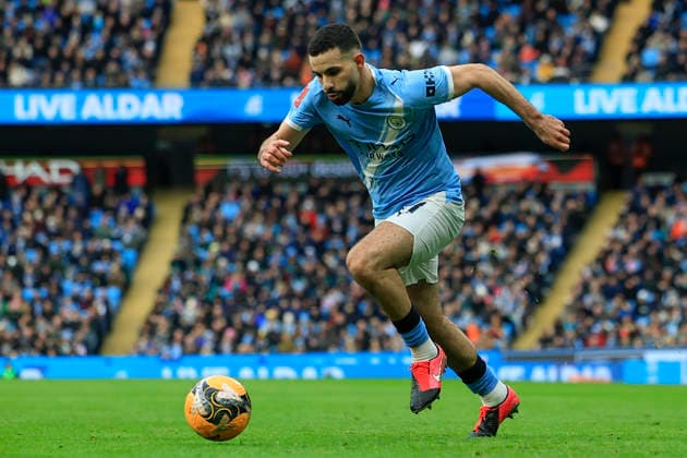 Manchester City v Salford City, FA Cup Rayan Ait-Nouri (21) of Manchester City runs with the ball during the FA Cup match between Manchester City and Salford City at the Etihad Stadium, Manchester, UK on 14 February 2026. Manchester Etihad Stadium Manchester UK Editorial use only DataCo restrictions apply See www.football-dataco.com , Copyright: xConorxMolloyx PSI-23752-0036
