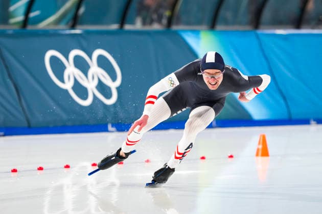 2026-02-14 - Milano Cortina 2026 Winter Olympics 500m Men MILAN, ITALY - FEBRUARY 14: Ignaz Gschwentner of Austria during the 500m Men of the Milano Cortina 2026 Winter Olympics at the Milano Speed skating, Eisschnelllauf Arena on February 14, 2026 in Milan, Italy Milan Milano Speed Skating Arena Italy Content not available for redistribution in The Netherlands directly or indirectly through any third parties. Copyright: xAndrexWeeningx