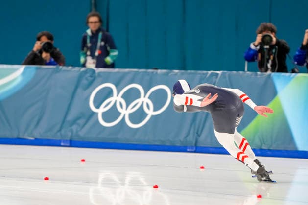 2026-02-14 - Milano Cortina 2026 Winter Olympics 500m Men MILAN, ITALY - FEBRUARY 14: Ignaz Gschwentner of Austria during the 500m Men of the Milano Cortina 2026 Winter Olympics at the Milano Speed skating, Eisschnelllauf Arena on February 14, 2026 in Milan, Italy Milan Milano Speed Skating Arena Italy Content not available for redistribution in The Netherlands directly or indirectly through any third parties. Copyright: xAndrexWeeningx