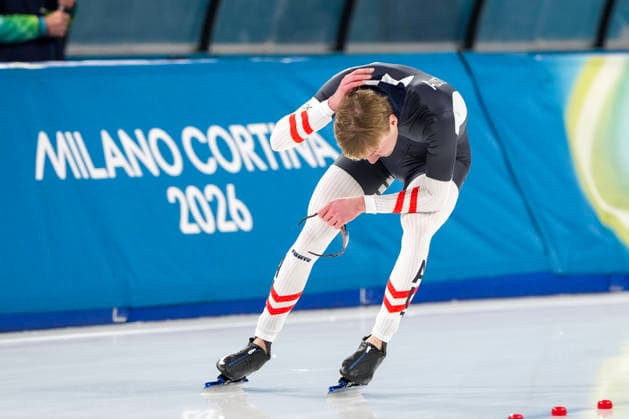 2026-02-14 - Milano Cortina 2026 Winter Olympics 500m Men MILAN, ITALY - FEBRUARY 14: Ignaz Gschwentner of Austria during the 500m Men of the Milano Cortina 2026 Winter Olympics at the Milano Speed skating, Eisschnelllauf Arena on February 14, 2026 in Milan, Italy Milan Milano Speed Skating Arena Italy Content not available for redistribution in The Netherlands directly or indirectly through any third parties. Copyright: xAndrexWeeningx
