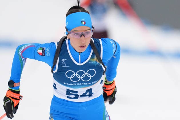 Italy ™s VITTOZZI Lisa during Biathlon Women s 7,5 km Individual at Antholz-Anterselva Biathlon Arena at the Milano Cortina 2026 Winter Olympics, in Anterselva (Italy) February 14 , 2026 (Spada LaPresse)  Copyright: xSpada LaPressex