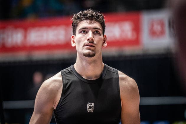 14.02.2026, xhfmx, Basketball easyCredit BBL Bundesliga, Frankfurt Skyliners - Braunschweig Löwen Nikola Tomic (Basketball Löwen Braunschweig) (DFL DFB REGULATIONS PROHIBIT ANY USE OF PHOTOGRAPHS as IMAGE SEQUENCES and or QUASI-VIDEO) Frankfurt am Main