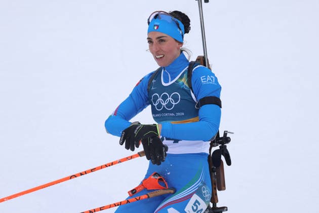 Milan Cortina 2026 Olympics, Biathlon Women s 7.5km Sprint, Lisa Vittozzi (ITA), Anterselva, Italy, February 14, 2026. Photo Felice Calabro  Copyright: xFelicexCalabro x xipa-agency.netx xFELICExCALABRO x IPA_Agency_IPA71496662