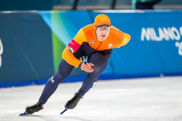 2026-02-14 - Milano Cortina 2026 Winter Olympics 500m Men MILAN, ITALY - FEBRUARY 14: Jenning De Boo of Netherlands during the 500m Men of the Milano Cortina 2026 Winter Olympics at the Milano Speed skating, Eisschnelllauf Arena on February 14, 2026 in Milan, Italy Milan Milano Speed Skating Arena Italy Content not available for redistribution in The Netherlands directly or indirectly through any third parties. Copyright: xAndrexWeeningx