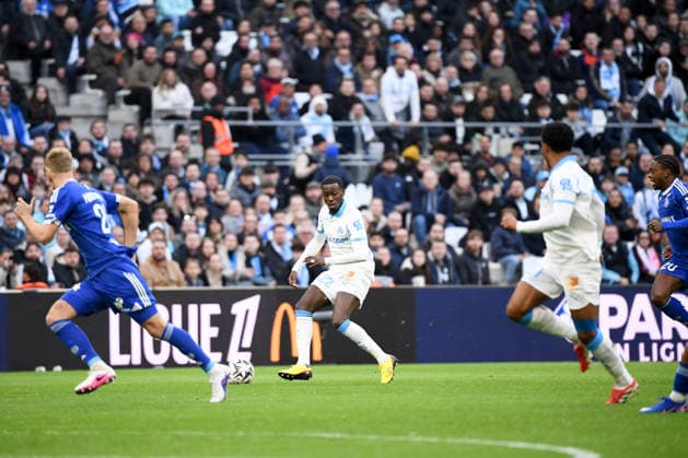 Olympique de Marseille v RC Strasbourg Alsace - Ligue 1 McDonald s 2025 2026 22 Timothy WEAH (om) during the Ligue 1 McDonald s match between Marseille and Strasbourg at Stade Velodrome on February 14, 2026 in Marseille, France. Marseille France  Copyright: xFEPx 776348289