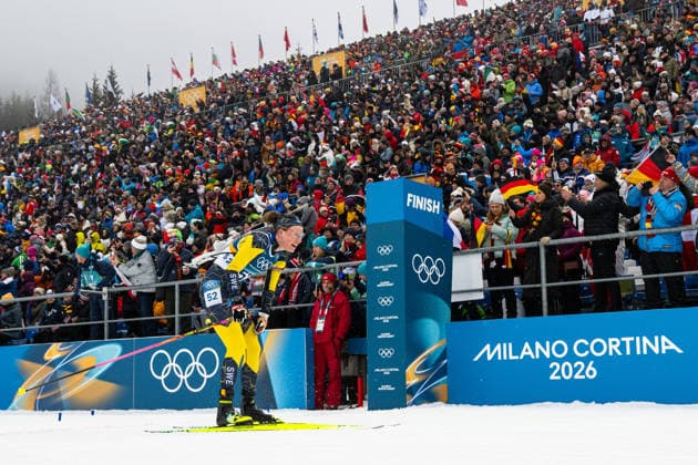 260214 Hanna Öberg of Sweden crosses the finish line in women s biathlon 7,5 km sprint during day 8 of the 2026 Winter Olympics on February 14, 2026 in Anterselva. Photo: Mathias Bergeld BILDBYRAN kod MB MB1327 skidskytte biathlon skiskyting Olympic Games, Olympische Spiele, Olympia, OS olympics winter olympics os ol olympiska spel vinter-os olympiske leker milano cortina 2026 milan cortina 2026 milano cortina 2026 olympic games milano cortina 2026 winter olympic games milano cortina-os milano cortina-ol vinter-ol 8 bbeng sprint dam kvinner women sweden sverige *** 260214 Hanna Öberg of Sweden crosses the finish line in women s biathlon 7,5 km sprint during day 8 of the 2026 Winter Olympics on February 14, 2026 in Anterselva Photo Mathias Bergeld BILDBYRAN code MB MB1327 biathlon biathlon olympic games olympics olympics winter olympics os ol olympiska spel vinter os olympiske leker milano cortina 2026 milan cortina 2026 milano cortina 2026 olympic games milano cortina 2026 winter olympic games milano cortina os milano cortina ol vinter ol 8 bbeng sprint dam kvinner women sweden sverige  Copyright: MATHIASxBERGELD BB260214MB057