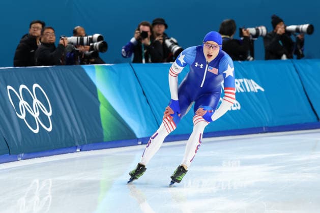 February 14, 2026, Rho, Lombardy, Italy: JORDAN STOLZ of USA in the Men s Speed skating, Eisschnelllauf Men s 500m at the Milano Cortina 2026 Winter Olympic Games, Olympische Spiele, Olympia, OS Rho Italy - ZUMAc179 20260214_oly_c179_013 Copyright: xMickaelxChavetx
