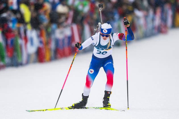 XXV Winter Olympic Games, Olympische Spiele, Olympia, OS in Anterselva, Italy, on February 14, 2026. Biathlon Women s 7,5km Sprint. Tereza Vobornikova of Czech Republic. (CTKxPhoto OndrejxDeml) CTKPhotoP2026021406079  CTKPhotoP2026021406079