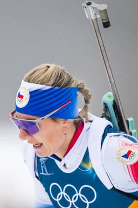 XXV Winter Olympic Games, Olympische Spiele, Olympia, OS in Anterselva, Italy, on February 14, 2026. Biathlon Women s 7,5km Sprint. Lucie Charvatova of Czech Republic. (CTKxPhoto OndrejxDeml) CTKPhotoP2026021406130  CTKPhotoP2026021406130