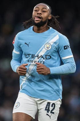 Emirates FA Cup 4th Round Manchester City v Salford City Antonie Semenyo of Manchester City during the Emirates FA Cup 4th Round match Manchester City vs Salford City at Etihad Stadium, Manchester, United Kingdom on 14 February 2026 (Photo by Mark Cosgrove News Images) Manchester Etihad Stadium Greater Manchester United, ManU Kingdom Copyright: xMarkxCosgrove NewsxImagesx