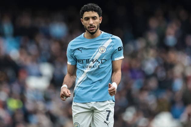 Emirates FA Cup 4th Round Manchester City v Salford City Omar Marmoush of Manchester City during the Emirates FA Cup 4th Round match Manchester City vs Salford City at Etihad Stadium, Manchester, United Kingdom on 14 February 2026 (Photo by Mark Cosgrove News Images) Manchester Etihad Stadium Greater Manchester United, ManU Kingdom Copyright: xMarkxCosgrove NewsxImagesx