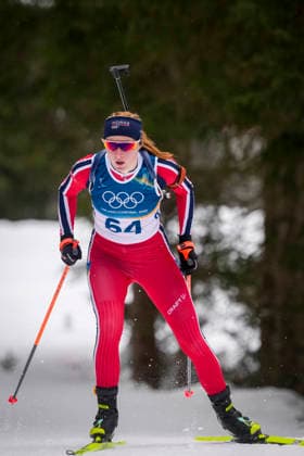 Winter Olympics in Milan Cortina 2026 Anterselva, Italy 20260214. Gold medal winner Maren Kirkeeide in the women s 7.5 km sprint in biathlon during the Winter Olympics in Milan Cortina 2026. Photo: Heiko Junge NTB Anterselva Italy EDITORIAL USE ONLY. RESTRICTED USE FOR BETTING COMPANIES Ref:_SPO5oOmxFSrFHA.jpg *** Winter Olympics in Milan Cortina 2026 Anterselva, Italy 20260214 Gold medal winner Maren Kirkeeide in the women s 7 5 km sprint in biathlon during the Winter Olympics in Milan Cortina 2026 Photo Heiko Junge NTB Anterselva Italy EDITORIAL USE ONLY RESTRICTED USE FOR BETTING COMPANIES  Copyright: xHeikoxJungex xNTBx