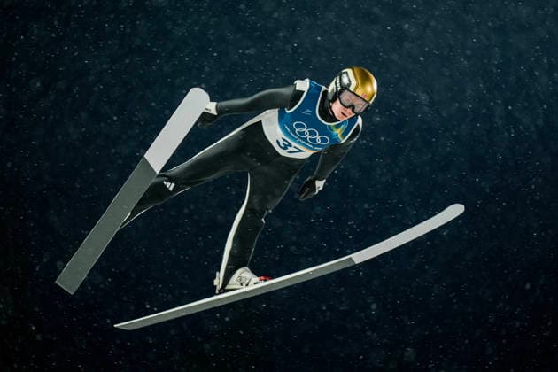 Winter Olympics in Milan Cortina 2026 Val di Fiemme, Italy 20260214. Marius Lindvik during a practice round in the men s large hill jump at the Predazzo Ski jumping, Skispringen, Ski, nordisch Stadium during the Winter Olympics in Milano Cortina 2026. Photo: Terje Pedersen NTB Val di Fiemme Italy EDITORIAL USE ONLY. RESTRICTED USE FOR BETTING COMPANIES Ref:_SPOJB-AvlkFk6w.jpg *** Winter Olympics in Milan Cortina 2026 Val di Fiemme, Italy 20260214 Marius Lindvik during a practice round in the men s large hill jump at the Predazzo Ski Jumping Stadium during the Winter Olympics in Milan Cortina 2026 Photo Terje Pedersen NTB Val di Fiemme Italy EDITORIAL USE ONLY RESTRICTED USE FOR BETTING COMPANIES  Copyright: xTerjexPedersenx xNTBx