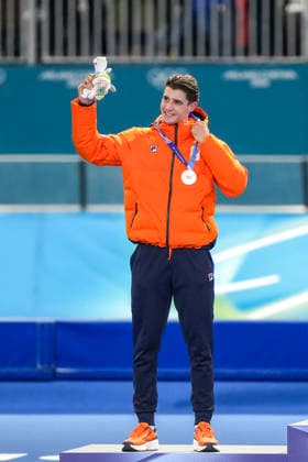 2026-02-14 - Milano Cortina 2026 Winter Olympics 500m Men MILAN, ITALY - FEBRUARY 14: Jenning De Boo of Netherlands during the 500m Men of the Milano Cortina 2026 Winter Olympics at the Milano Speed skating, Eisschnelllauf Arena on February 14, 2026 in Milan, Italy Milan Milano Speed Skating Arena Italy Content not available for redistribution in The Netherlands directly or indirectly through any third parties. Copyright: xAndrexWeeningx