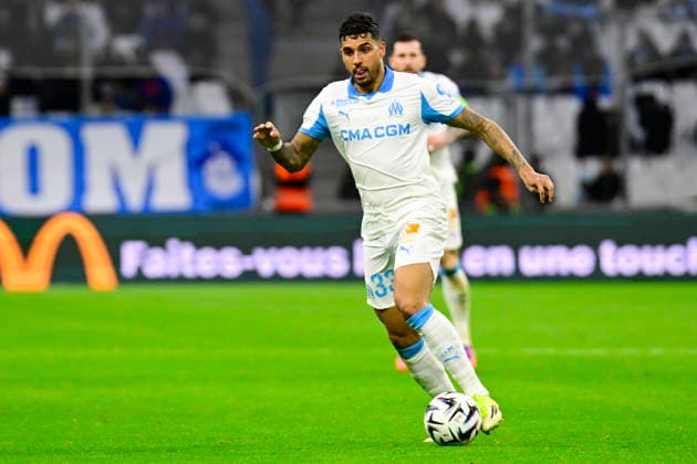 FOOTBALL : Olympique de Marseille VS RC Strasbourg Alsace - Ligue 1 McDonald s - 14 02 2026 Emerson (OM) - Ligue 1 McDonald™s match between Olympique de Marseille and RC Strasbourg Alsace on February 14, 2026 at the Orange Velodrome Stadium in Marseille. MarseilleFrance  Copyright: xWilliamxCannarellax