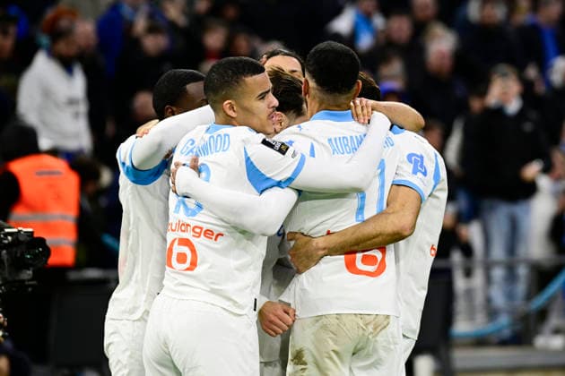 FOOTBALL : Olympique de Marseille VS RC Strasbourg Alsace - Ligue 1 McDonald s - 14 02 2026 Joy OM - But Amine Gouri - Ligue 1 McDonald™s match between Olympique de Marseille and RC Strasbourg Alsace on February 14, 2026 at the Orange Velodrome Stadium in Marseille. MarseilleFrance  Copyright: xWilliamxCannarellax