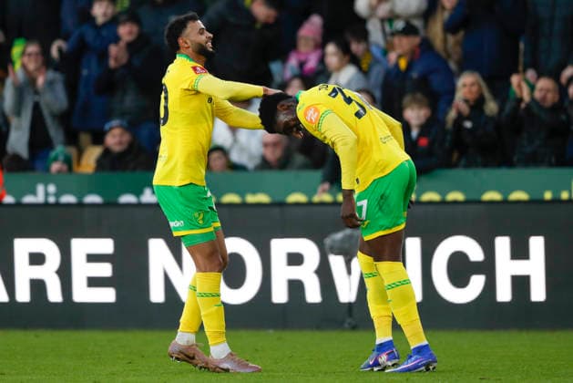 Norwich City v West Bromwich Albion Emirates FA Cup Mohamed Toure of Norwich celebrates scoring his sides 3rd goal during the Emirates FA Cup Fourth Round match at Carrow Road, Norwich 14 02 2026 Commissioned for use in Newsquest Norfolk titles only. All other titles fees apply. UK Newspapers OUT Copyright: xPaulxChestertonx FIL-22967-0135