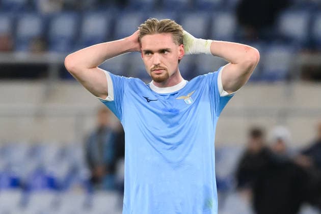 Kenneth Taylor of SS Lazio looks dejected during the Serie A 2025 2026 football match between SS Lazio and Atalanta BC at Stadio Olimpico in Rome (Italy), February 14, 2026. AndreaxStaccioli