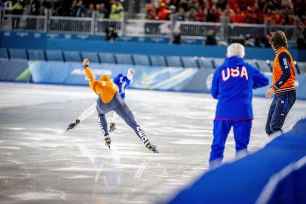 MILAN - Jenning de Boo won his second silver medal in the 500 meters at the Olympic Games, Olympische Spiele, Olympia, OS Action in the men s 500-meter long track Speed skating, Eisschnelllauf final at Milano Speed Skating Stadium, Milan Cortina 2026 Olympic Winter games, Winterspiele,Spiele, Summer games ROBIN UTRECHT ANP netherlands out - belgium out xVIxxIVx 550688718 originalFilename: 550688718.jpg
