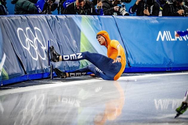MILAN - Jenning de Boo won his second silver medal in the 500 meters at the Olympic Games, Olympische Spiele, Olympia, OS Action in the men s 500-meter long track Speed skating, Eisschnelllauf final at Milano Speed Skating Stadium, Milan Cortina 2026 Olympic Winter games, Winterspiele,Spiele, Summer games ROBIN UTRECHT ANP netherlands out - belgium out xVIxxIVx 550688785 originalFilename: 550688785.jpg