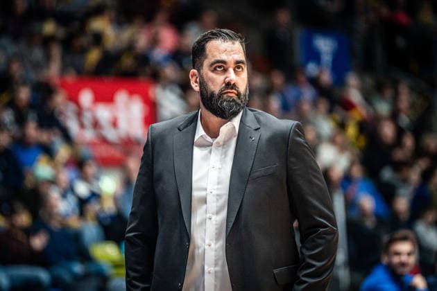 14.02.2026, xhfmx, Basketball easyCredit BBL Bundesliga, Frankfurt Skyliners - Braunschweig Löwen Ramon Diaz Sanchez (Trainer Basketball Löwen Braunschweig) (DFL DFB REGULATIONS PROHIBIT ANY USE OF PHOTOGRAPHS as IMAGE SEQUENCES and or QUASI-VIDEO) Frankfurt am Main
