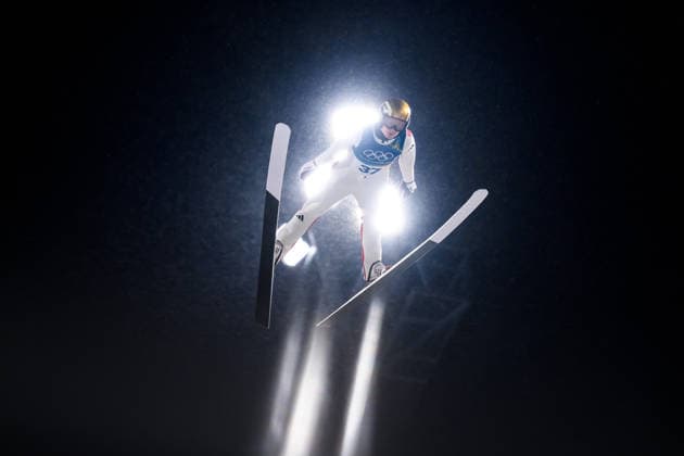 260214 Marius Lindvik of Norway competes in the men s large hill individual Ski jumping, Skispringen, Ski, nordisch first run during day 8 of the 2026 Winter Olympics on February 14, 2026 in Predazzo. Photo: Maxim Thore BILDBYRAN kod MT MT0982 backhoppning ski jumping skihopping Olympic Games, Olympische Spiele, Olympia, OS olympics winter olympics os ol olympiska spel vinter-os olympiske leker milano cortina 2026 milan cortina 2026 milano cortina 2026 olympic games milano cortina 2026 winter olympic games milano cortina-os milano cortina-ol vinter-ol 8 bbeng norge norway *** 260214 Marius Lindvik of Norway competes in the men s large hill individual ski jumping first run during day 8 of the 2026 Winter Olympics on February 14, 2026 in Predazzo Photo Maxim Thore BILDBYRAN kod MT MT0982 backhoppning ski jumping skihopping olympic games olympics winter olympics os ol olympiska spel vinter os olympiske leker milano cortina 2026 milan cortina 2026 milano cortina 2026 olympic games milano cortina 2026 winter olympic games milano cortina os milano cortina ol vinter ol 8 bbeng norge norway  Copyright: MAXIMxTHORE BB260214MT097
