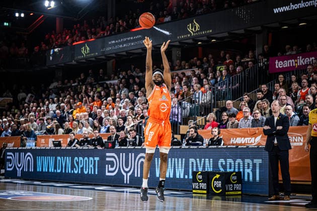 1. Basketball Bundesliga, easyCredit BBL, Saison 2025 2026, Herren, Hauptrunde, 20. Spieltag, 14.02.2026, RASTA Vechta - ratiopharm Ulm Lloyd Pandi ( 41 - RASTA Vechta) beim Jumpshot Vechta RASTA Dome Niedersachsen Deutschland