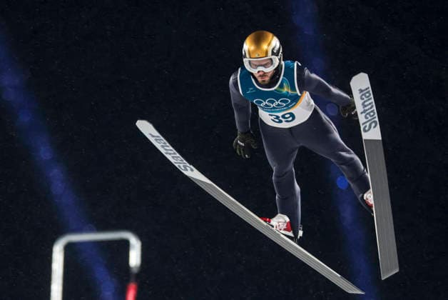 OLYMPICS - Winter Olympic Games, Olympische Spiele, Olympia, OS Milano Cortina 2026 PREDAZZO,ITALY,14.FEB.26 - OLYMPICS, Ski jumping, Skispringen, Ski, nordisch - Winter Olympic Games Milano Cortina 2026, large hill, men. Image shows Vladimir Zografski (BUL).  GEPAxpictures xMatthiasxTrinkl