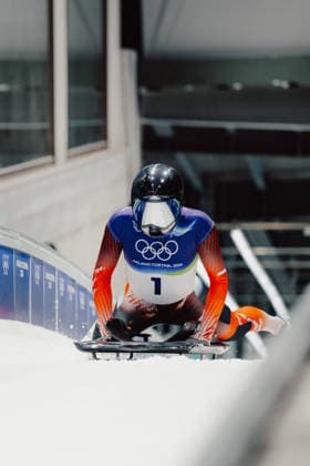 OLYMPICS - Winter Olympic Games, Olympische Spiele, Olympia, OS Milano Cortina 2026 CORTINA D AMPEZZO,ITALY,14.FEB.26 - OLYMPICS, SKELETON - Winter Olympic Games Milano Cortina 2026, women. Image shows Janine Flock (AUT).  GEPAxpictures xAlexanderxSolc