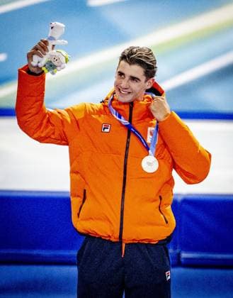 MILAN - Jenning de Boo won his second silver medal at the Olympic Games, Olympische Spiele, Olympia, OS in the 500 meters in action in the men s 500 meters long track Speed skating, Eisschnelllauf final Milano Speed Skating Stadium Olympic Winter games, Winterspiele,Spiele, Summer games Milan Cortina 2026 ROBIN UTRECHT ANP netherlands out - belgium out xVIxxIVx 550690228 originalFilename: 550690228.jpg
