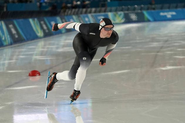 Milano Cortina, 2026 , Winter Olympic Games, Olympische Spiele, Olympia, OS Olympische Winter-Olympische spiele 2026 , Speedskating, 500m Eisschnelllauf , 500m Men Finale Hendrik Dombek Deutschland, Germany, GER Photocopyright Gladys Chai von der Laage *** Milano Cortina, 2026 , Winter Olympic Games, Olympic Winter Olympic Games 2026 , Speedskating, 500m Speed Skating , 500m Men Final Hendrik Dombek Germany, GER Photocopyright Gladys Chai von der Laage