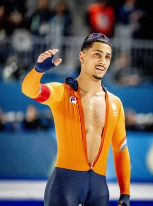 MILAN - Sebas Diniz in action in the 500 meters at the men s long track Speed skating, Eisschnelllauf final Milano Speed Skating Stadium Olympic Winter games, Winterspiele,Spiele, Summer games Milan Cortina 2026 ROBIN UTRECHT ANP netherlands out - belgium out xVIxxIVx 550691680 originalFilename: 550691680.jpg
