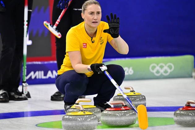 CORTINA, ITALY 20260214 Sweden s Agnes Knochenhauer and Sara McManus of Team Hasselborg during the women s group stage match, round 5, between Italy and Sweden in the Olympic curling in Cortina. *** The image is included in the SPORTS PACKAGE. For others PAYMENT IMAGE ** CORTINA ITALY x10030x *** CORTINA, ITALY 20260214 Sweden s Agnes Knochenhauer and Sara McManus of Team Hasselborg during the women s group stage match, round 5, between Italy and Sweden in the Olympic curling in Cortina The image is included in the SPORTS PACKAGE For others PAYMENT IMAGE CORTINA ITALY x10030x  Copyright: xJonasxEkströmer TTx OLYMPICS 2026 CURLING WOMEN ITALY-SWEDEN