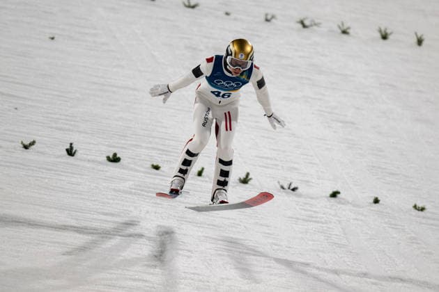 OLYMPICS - Winter Olympic Games, Olympische Spiele, Olympia, OS Milano Cortina 2026 PREDAZZO,ITALY,14.FEB.26 - OLYMPICS, Ski jumping, Skispringen, Ski, nordisch - Winter Olympic Games Milano Cortina 2026, large hill, men. Image shows Daniel Tschofenig (AUT).  GEPAxpictures xOliverxLerch
