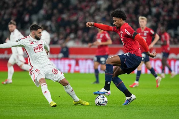 Lille OSC v Stade Brestois 29 - Ligue 1 McDonald s 2025 2026 04 Alexsandro-Victor DE SOUZA RIBEIRO (losc) during the Ligue 1 McDonald s match between Lille and Brest at Stade Pierre Mauroy on February 14, 2026 in Lille, France. Lille France  Copyright: xFEPx 776348290