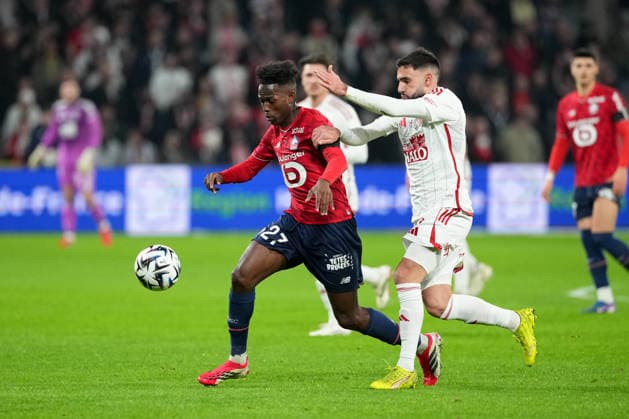 Lille OSC v Stade Brestois 29 - Ligue 1 McDonald s 2025 2026 27 Felix CORREIA (losc) - 10 Romain DEL CASTILLO (sb29) during the Ligue 1 McDonald s match between Lille and Brest at Stade Pierre Mauroy on February 14, 2026 in Lille, France. Lille France  Copyright: xFEPx 776348290