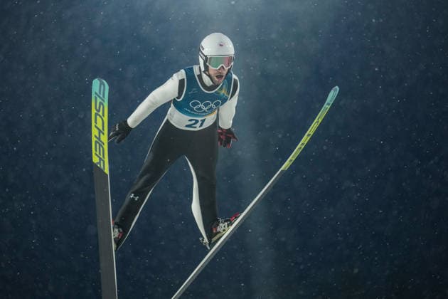Milano Cortina 2026 Olympic Winter games, Winterspiele,Spiele, Summer games MILANO, ITALY – FEBRUARY 14: Czechia s Roman Koudelka competes in the men’s large hill Ski jumping, Skispringen, Ski, nordisch event during the Milano-Cortina 2026 Winter Olympic Games, Olympische Spiele, Olympia, OS in Milano-Cortina, Italy, on February 14, 2026. Cemal Yurttas Anadolu Milano Italy. Editorial use only. Please get in touch for any other usage.  Copyright: x2026xAnadoluxCemalxYurttasx