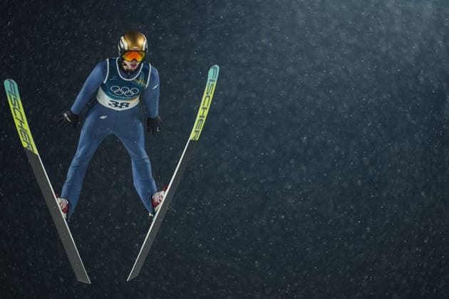 Milano Cortina 2026 Olympic Winter games, Winterspiele,Spiele, Summer games MILANO, ITALY – FEBRUARY 14: Poland s Kacper Tomasiak competes in the men’s large hill Ski jumping, Skispringen, Ski, nordisch event during the Milano-Cortina 2026 Winter Olympic Games, Olympische Spiele, Olympia, OS in Milano-Cortina, Italy, on February 14, 2026. Cemal Yurttas Anadolu Milano Italy. Editorial use only. Please get in touch for any other usage.  Copyright: x2026xAnadoluxCemalxYurttasx