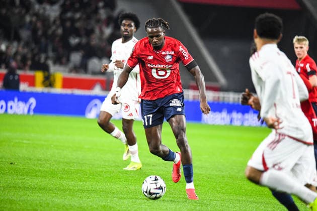 FOOTBALL : Lille OSC vs Stade Brestois - Ligue 1 - JournÃ e 22 - 14 02 2026 Ngal™ayel Mukau (Lille OSC) LilleFrance  Copyright: xBaptistexAutissierx