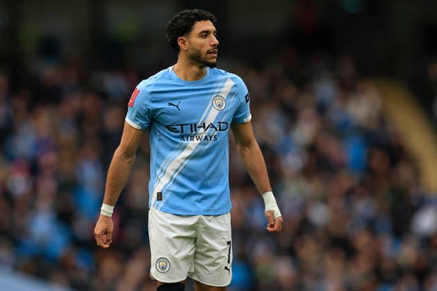 Manchester City v Salford City, FA Cup Omar Marmoush (7) of Manchester City during the FA Cup match between Manchester City and Salford City at the Etihad Stadium, Manchester, UK on 14 February 2026. Manchester Etihad Stadium Manchester UK Editorial use only DataCo restrictions apply See www.football-dataco.com , Copyright: xConorxMolloyx PSI-23752-0101