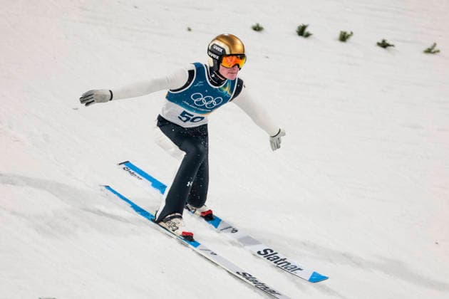 OLYMPICS - Winter Olympic Games, Olympische Spiele, Olympia, OS Milano Cortina 2026 PREDAZZO,ITALY,14.FEB.26 - OLYMPICS, Ski jumping, Skispringen, Ski, nordisch - Winter Olympic Games Milano Cortina 2026, large hill, men. Image shows Domen Prevc (SLO).  GEPAxpictures xMatthiasxTrinkl